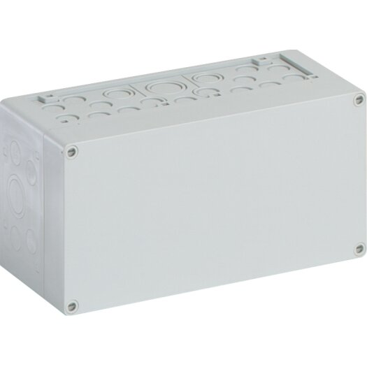 Industriële lege behuizing met grijze deksel AKi 1-g 150 x 300 x 132 mm
