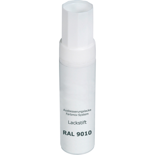 Lakstift met penseel RAL 9010 helder wit