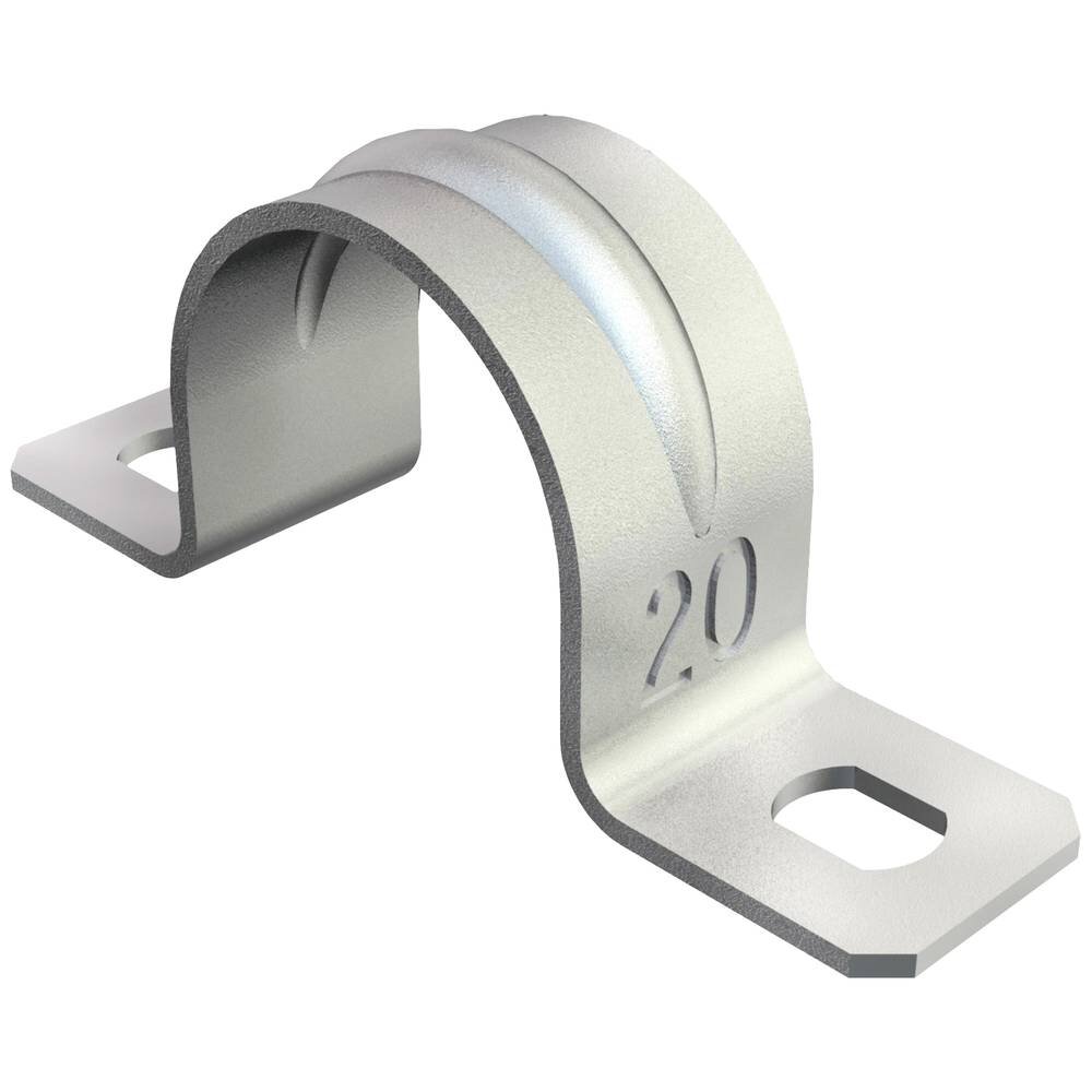 Bevestigingsclip met twee voetjes 47mm, St, G