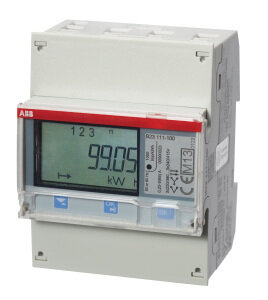 Driefasemeter "Steel", 3 fasen, directe aansluiting 65A