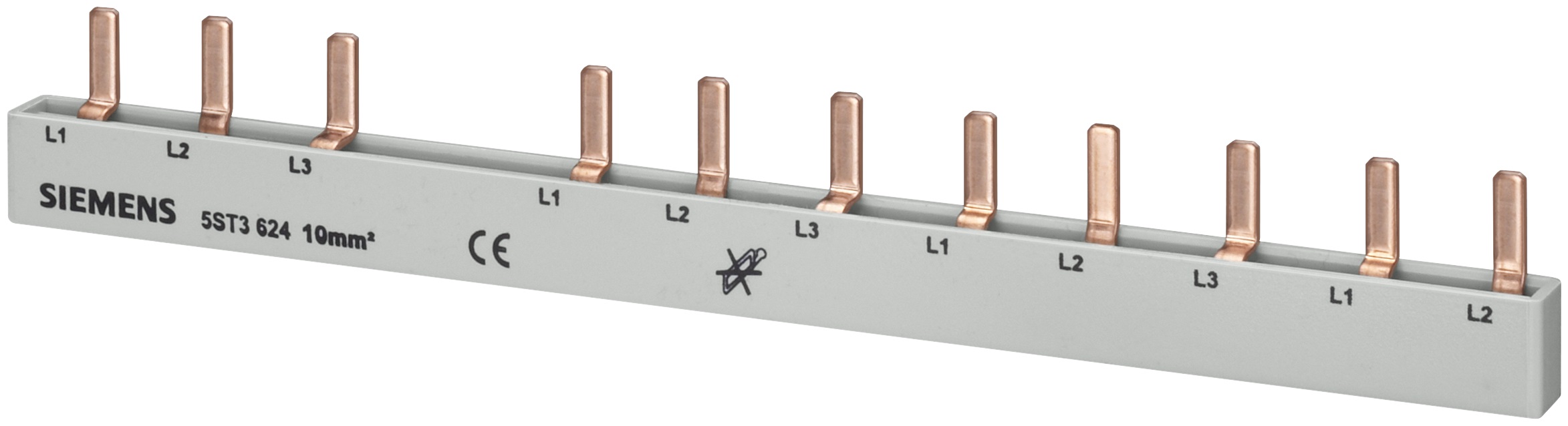 PEN COLLECTOR stiftrail 10qmm 1F,4pin+8LS, 1pin