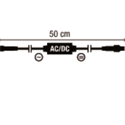 QUICK FIX® adapterkabel LED schwarze Leitung 230 V max. 480 W