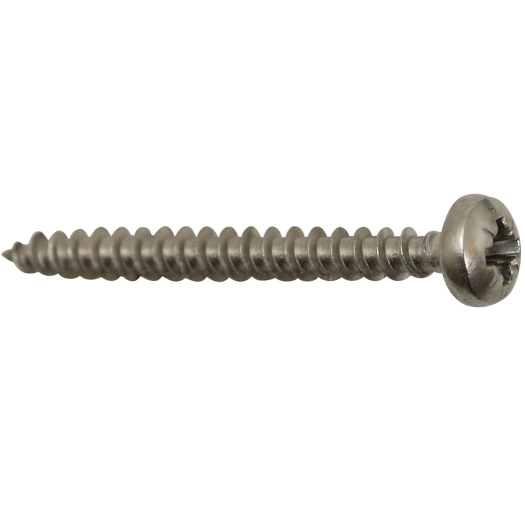 Pan-Head halfronde kop met kruiskop (Pozidriv) roestvrij staal 4,0 x 30 mm