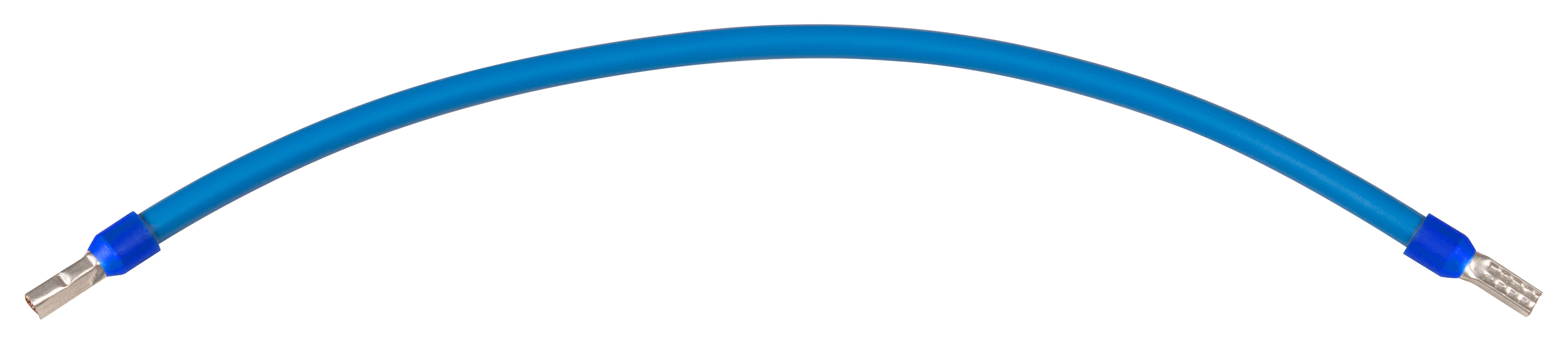 Bedradingsbrug beide zijden met 9 mm adereindhuls 2,5 mm² blauw 260 mm