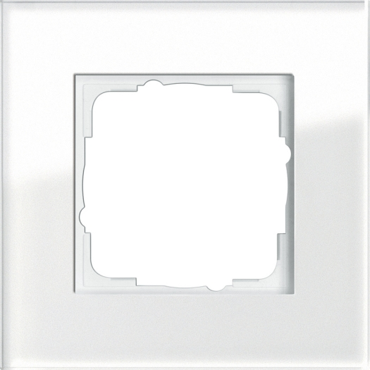 GIRA Esprit afdekraam 1-voudig glas wit