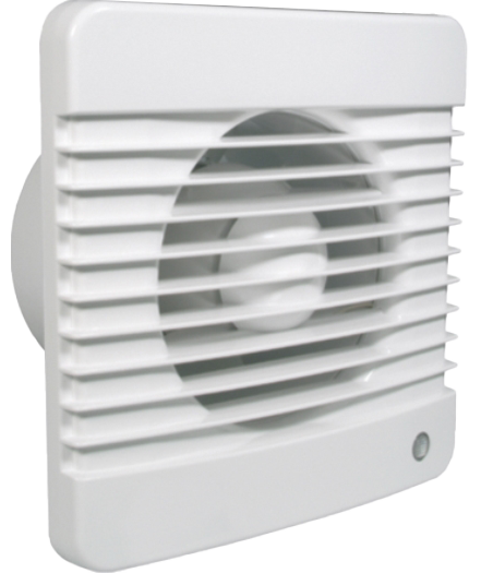 Toilet- badkamerventilator voor kleine ruimtes met kogellager en nalooprelais