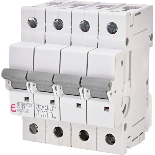 ETI Installatieautomaat C16 3-polig + N, 10 kA