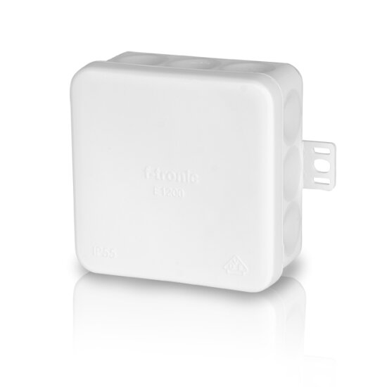 FR Aansluitdoos E1200, 80 x 80 x 37, IP55, grijs