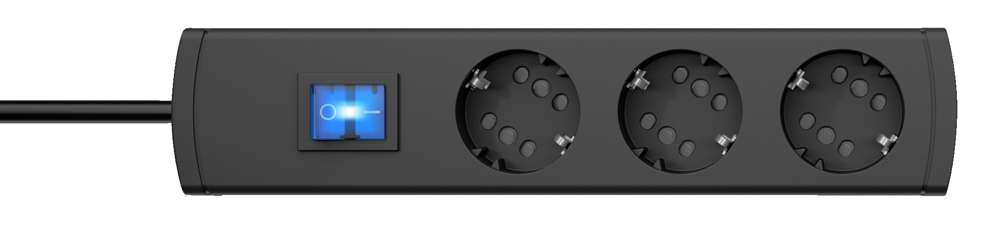 Tafelcontactdoos UNOversal Plus EURO 3-voudig 5 m antraciet