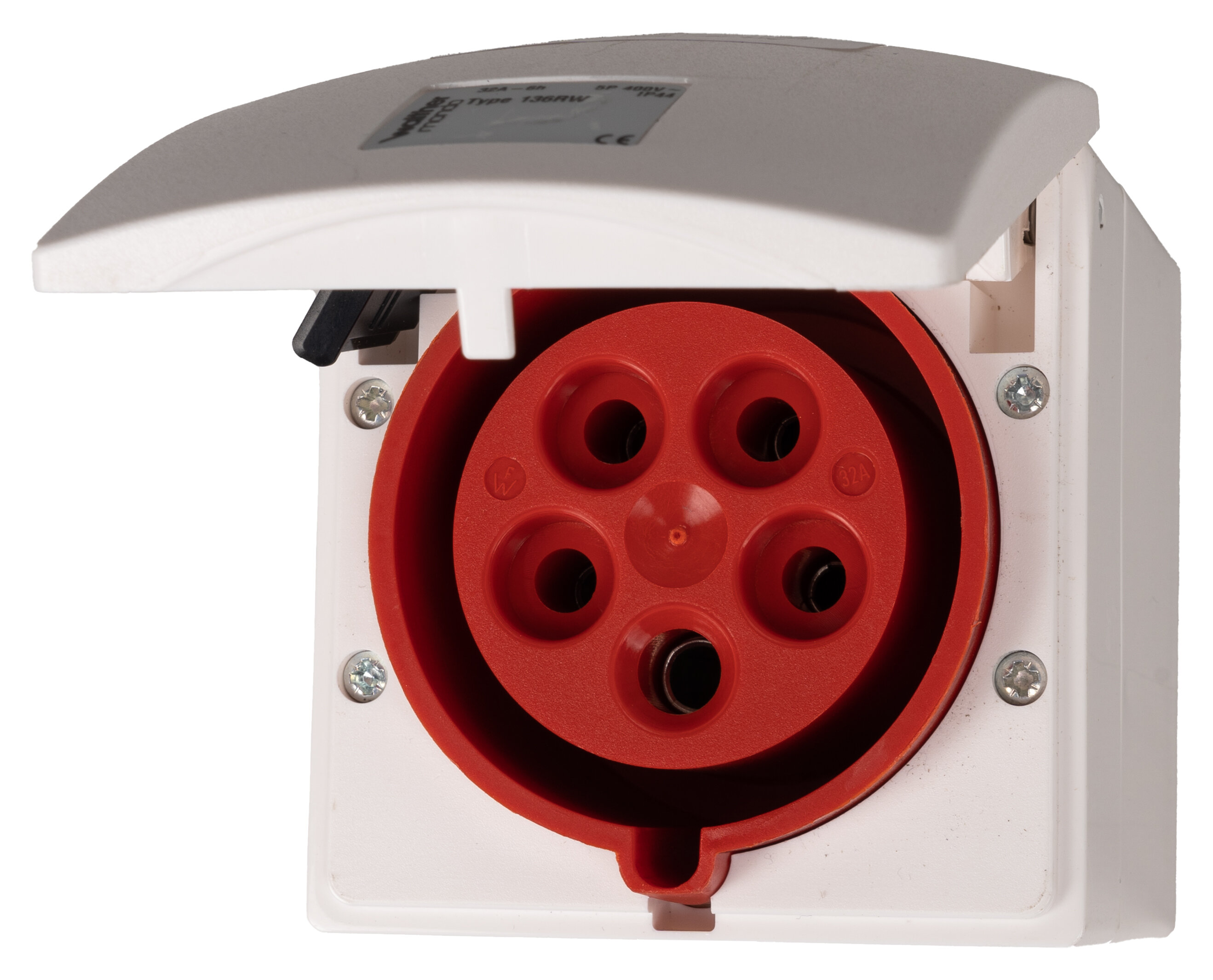 SIROX® CEE-opbouwcontactdoos IP 44, 5-polig, 400 V, 6 h 16 A, helder wit