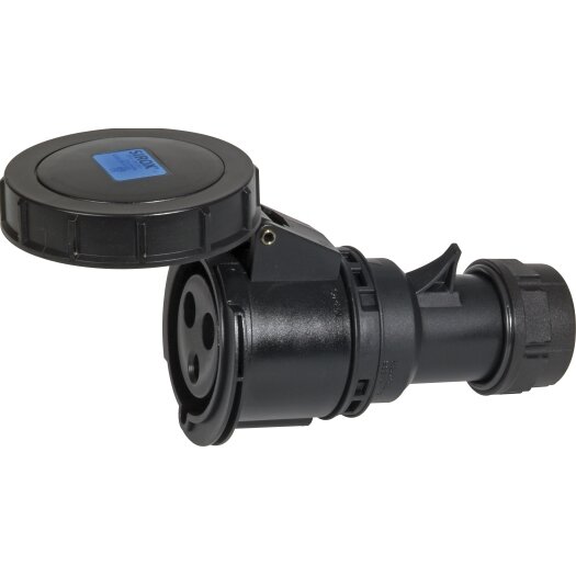 SIROX CEE-contrastekker 3-polig, 230 V, 6 h 32 A, zwart SIROX CEE-contrastekker 3-polig, 230 V, 6 h 32 A, zwart