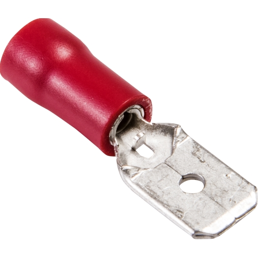 Platte stekker 6,3 x 0,8 mm 0,5 - 1,5