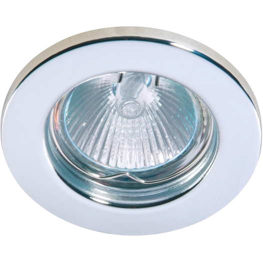 DELUNA® Metalen inbouwspot STANDAARD vast chroom