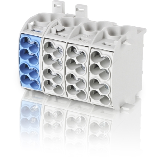 F-tronic hoofdaansluitklem 25 mm² 4-polig grijs/ blauw