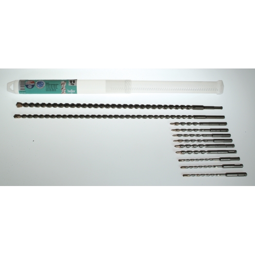 11-delige electriciens-hamerborenset SDS-plus