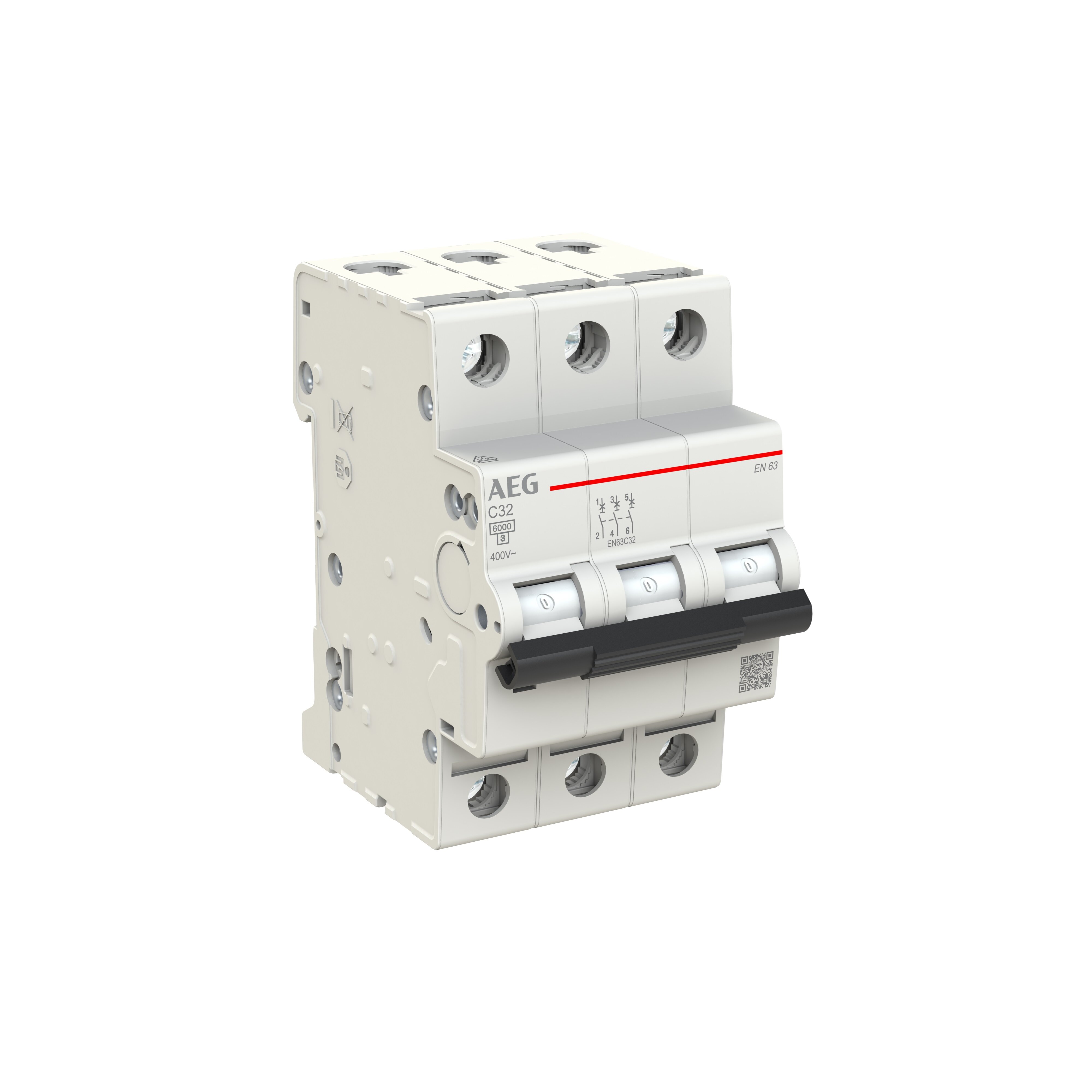 AEG installatieautomaat 3-polig EP 63 C, 32A