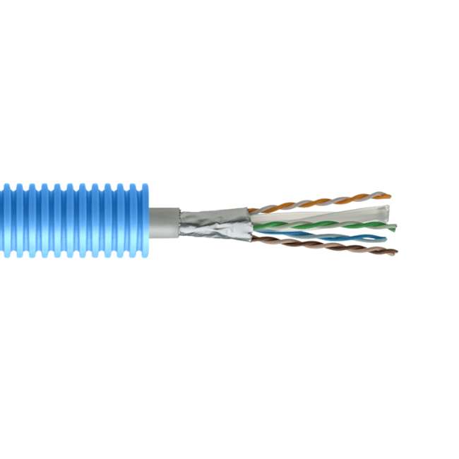 Flexbuis 16mm 1xCat6 100 meter, UTP CAT6 LS0H Dca