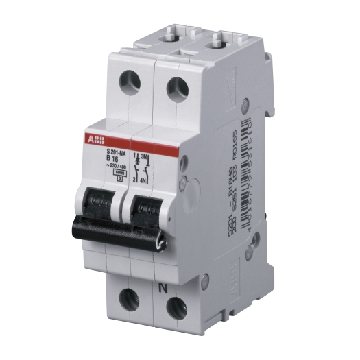 ABB Installatieautomaat 1-polig en 1-polig + N "S201" 1-polig + N C, 13 A 6 kA