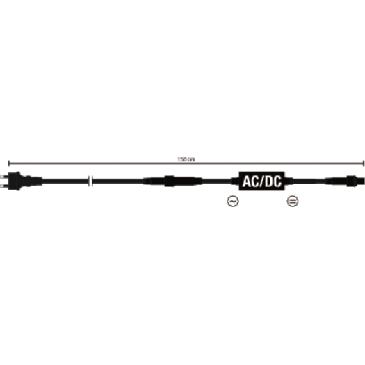 QUICK FIX® aansluitkabel LED zwart