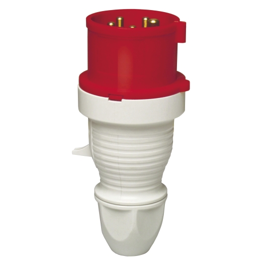 CEE-stekker IP 44, 5-polig, 400 V, 6 h 16 A, rood, zonder schroef