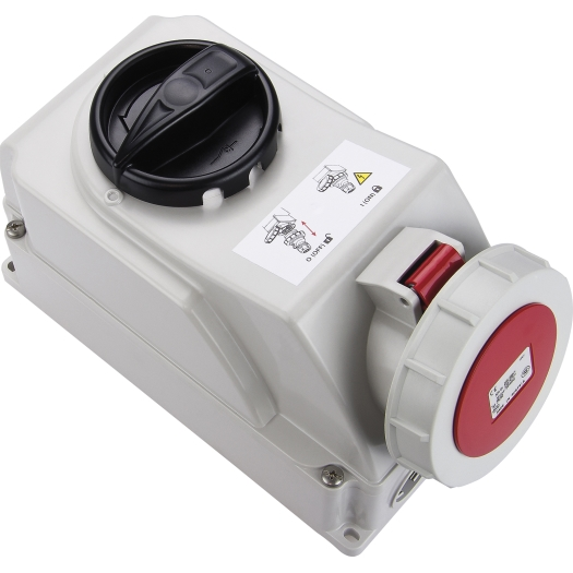 SIROX® Afschakelbare CEE-wandcontactdozen IP 67 32 A 3 x M 25