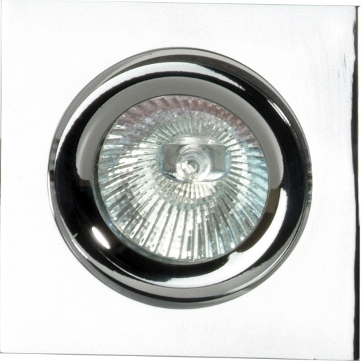 Inbouwspot DESIGN-CLIP-VIERKANT kantelbaar chroom
