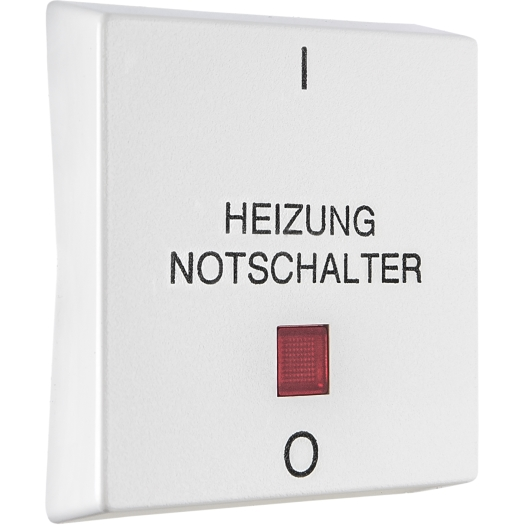 OPUS RESIST bedieningselementen verwarming noodstopschakelaar "l-0" helder wit