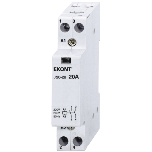 2-polig installatierelais 20 A, 4,6 KW