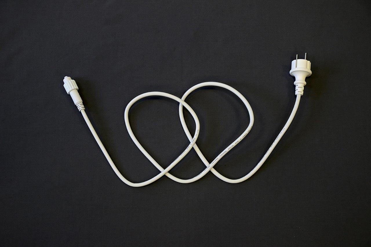 Quick Fix Main Connector EU 1,5m witte kabel