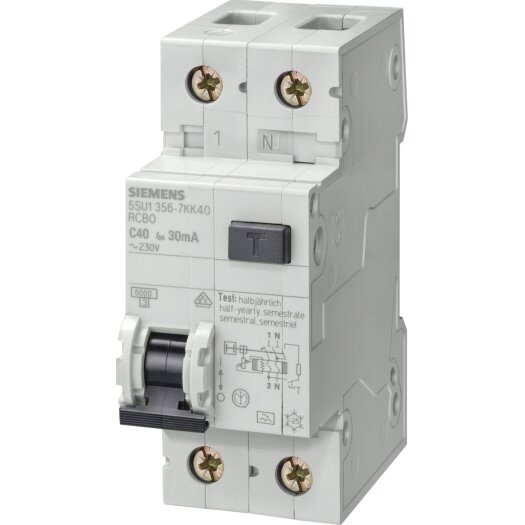 Siemens Aardlekautomaat 1P+N type A, B16, 30mA "PSE/SSF"