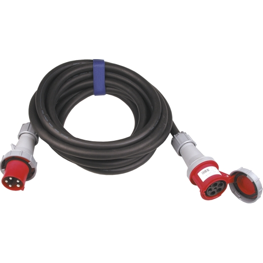 CEE-verlengkabel 63A, 5x16 mm², 5-polig, 25 meter, zwart SIROX