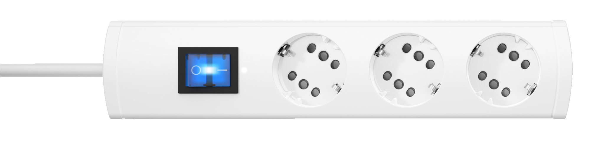 Tafelcontactdoos UNOversal Plus EURO 3-voudig 1,4 m wit