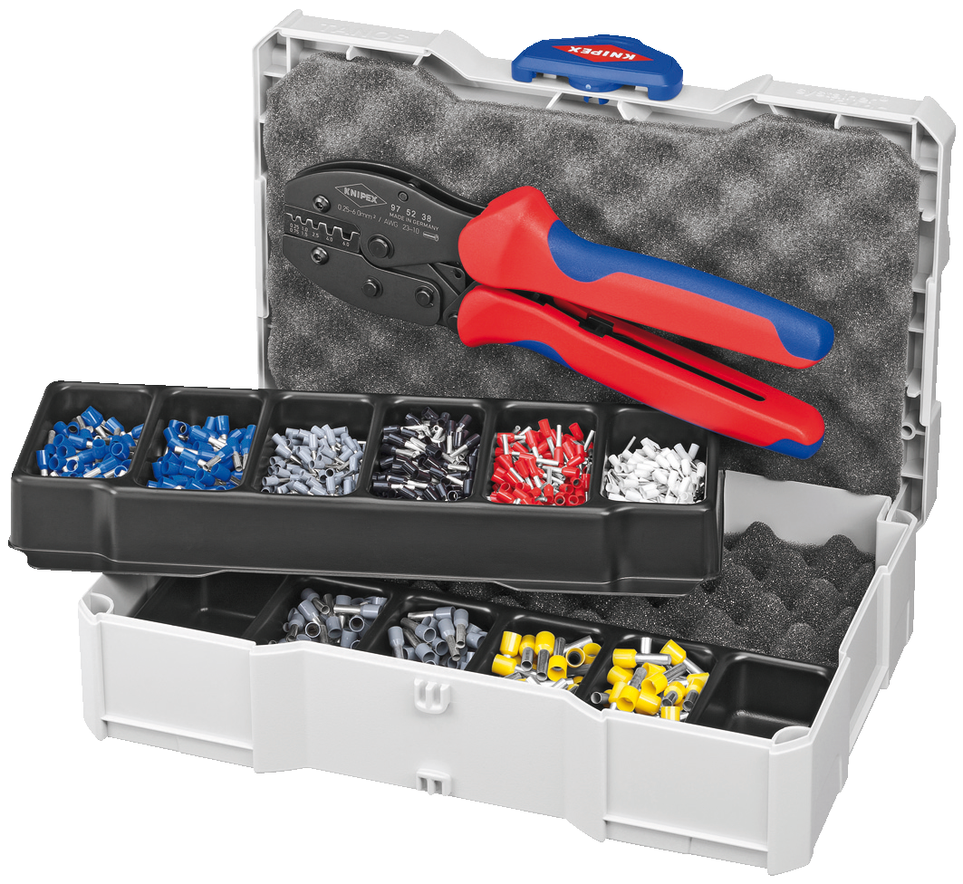 Krimp-assortiment voor adereindhulzen
