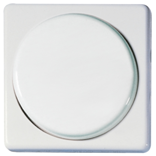 OPUS 1 50 x 50 mm afdekking voor draaidimmer alpinewit