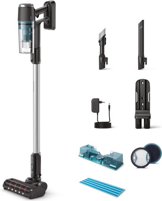 Philips Steelstofzuiger Met Dweilfunctie XC3133/01 - Draadloos