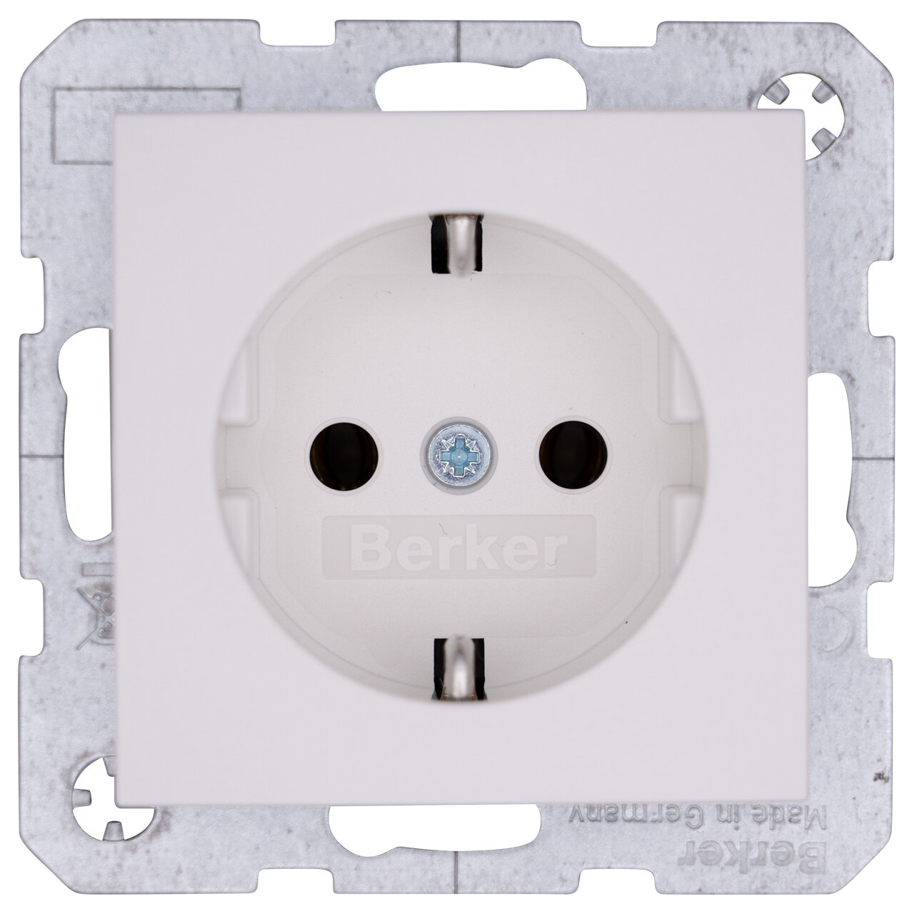 Berker contactdoos S.1/B.3/B.7 thermoplastisch polarwit mat 250 V AC