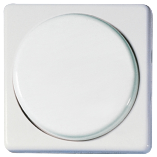 OPUS 1 50 x 50 mm afdekking voor draaidimmer helder wit