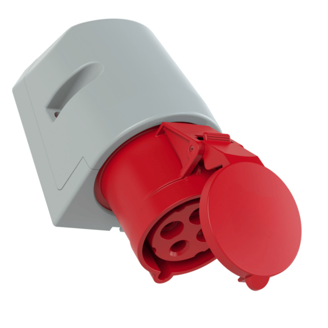 SIROX CEE-wanddoos IP 44, 4-polig, 400 V, 6 h 32 A SIROX CEE-wanddoos IP 44, 4-polig, 400 V, 6 h 32 A