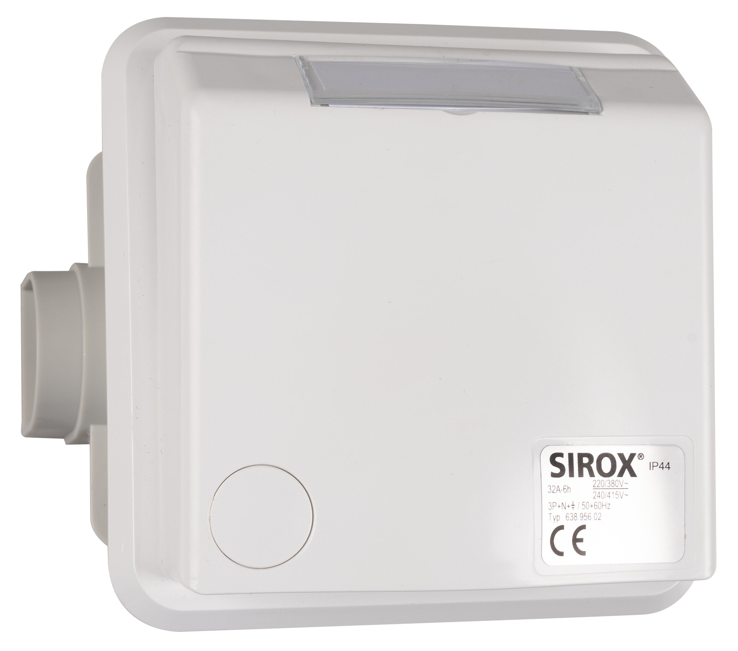 SIROX® CEE inbouwwandcontactdoos, 5-polig, 400 V, 6 h 32 A, crème