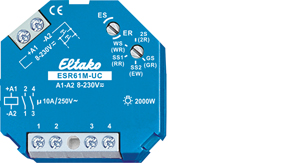ELTAKO pulsrelais 2 S, potentiaal vrij, UC