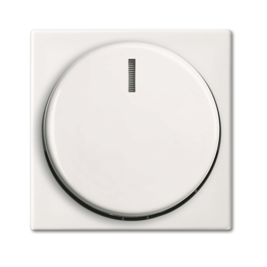 Busch Jaeger Balance draaiknop dimmer zuiver wit glanzend Busch Jaeger Balance draaiknop dimmer zuiver wit glanzend
