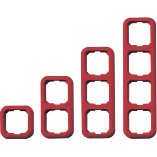 OPUS® 1 Basic afdekraam 3-voudig rood