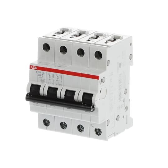 ABB Installatieautomaat C20 3P+N 6 kA "S203" (krachtgroep)