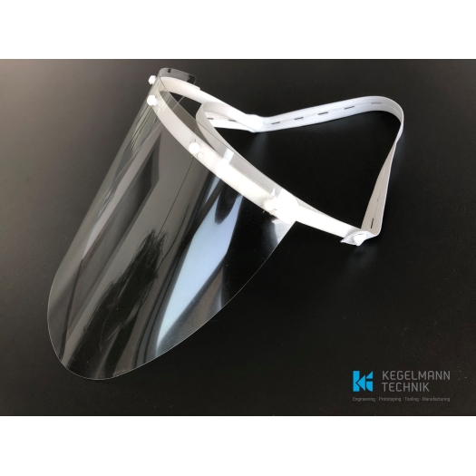 Gezichtsvizier GSK 48 wit