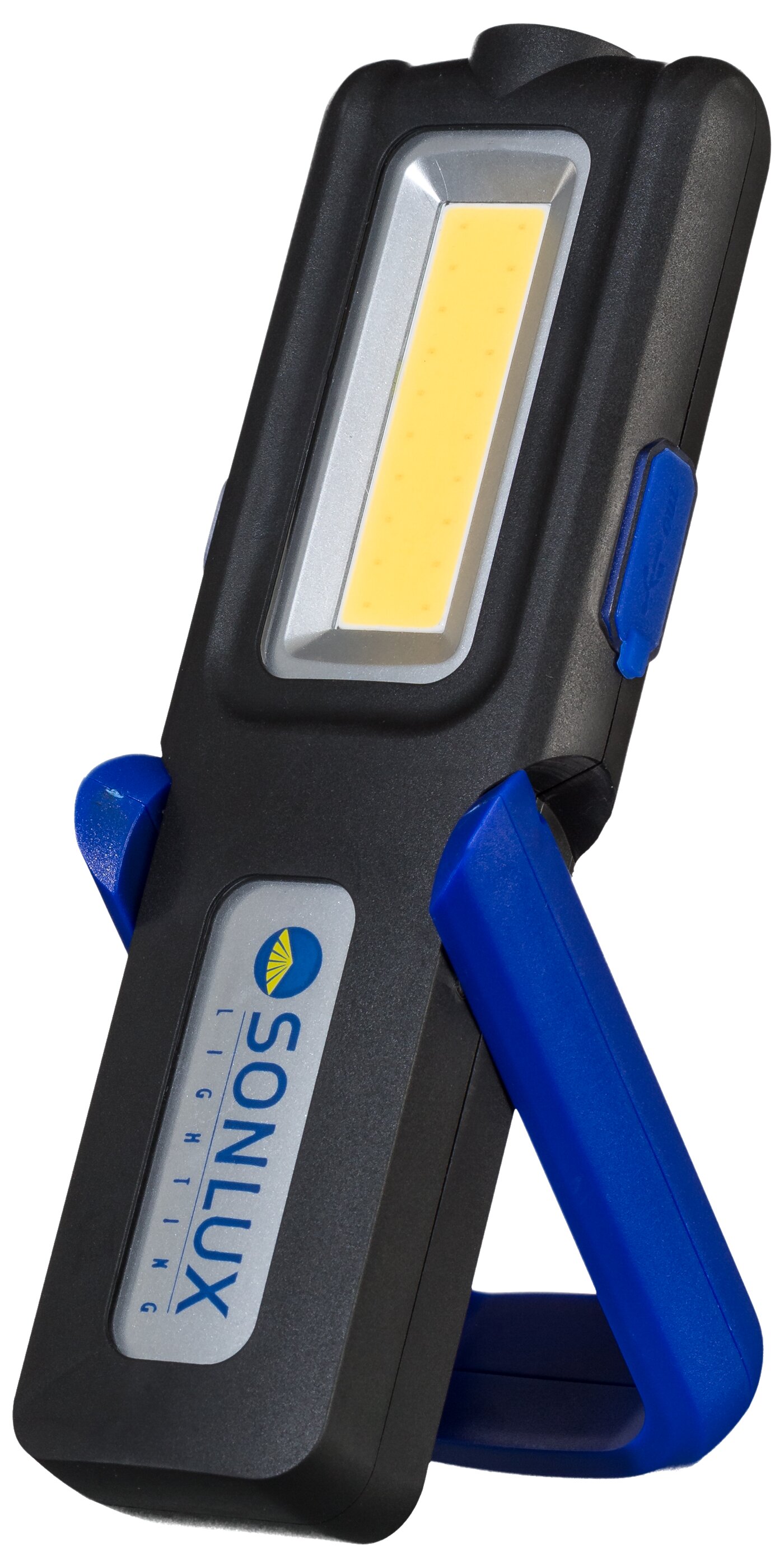 ACHILLES MC Maxi, handlamp met magnetische houder, Li-Ion batterij (2.000 mAh), zwart/blauw