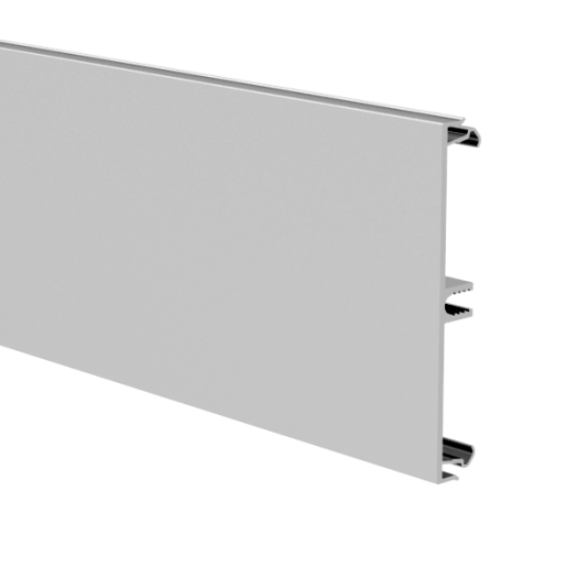 BRA-OT 80, bovendeel voor borstwering (aluminium), kleur: naturel geanodiseerd, PU: 16 meter