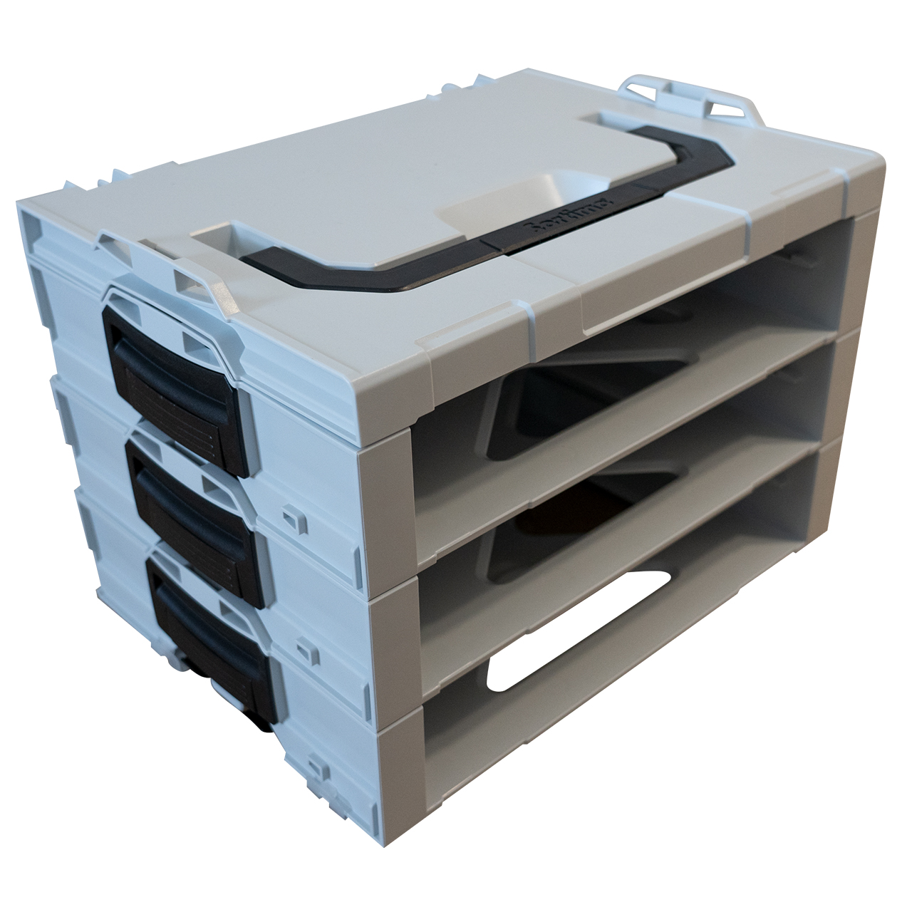 i-BOXX Stellingblok van 3 Handel Grijs/Wit/Zwart