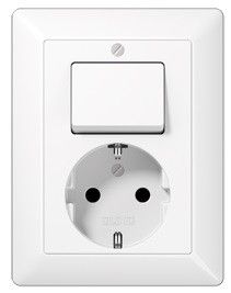 Jung combinatie wandcontactdoos met randaarde, 16 A 250 V