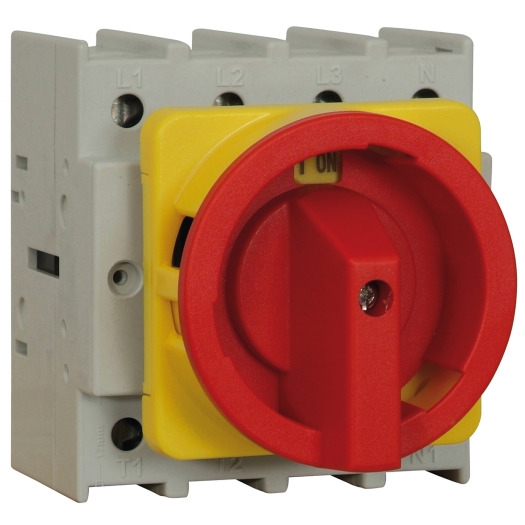 Hoofd- / Noodschakelaar voor frontinbouw 4 maak 125 A, 45 kW
