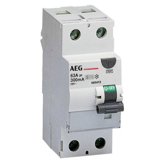 AEG Aardlekschakelaar 2-polig type A, 25A, 30mA"FI-2"
